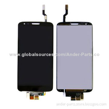 LCD and Digitizer Touchscreen Complete Assembly for LG G2/D800/D801/D803, New and Original
